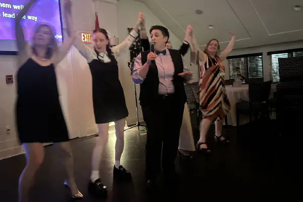 Day 2 - dinner - karen sings-resized.jpg